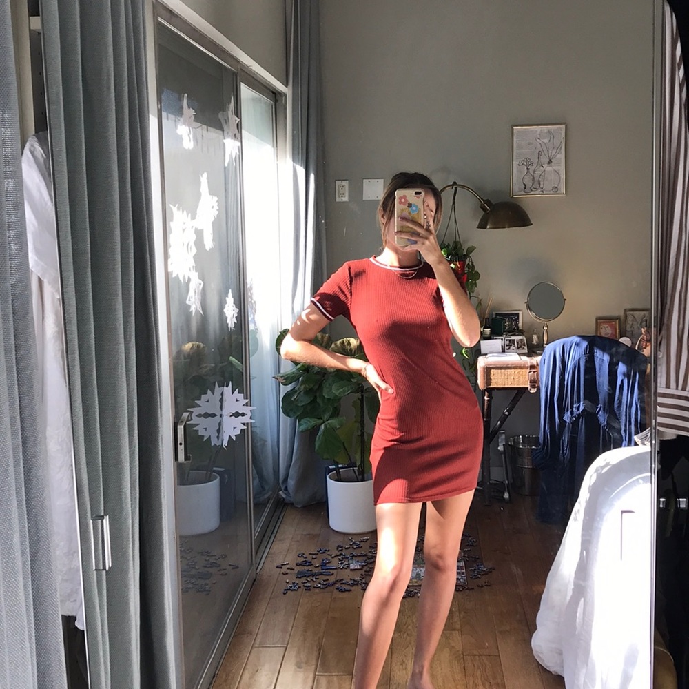 Retro T-shirt dress body con